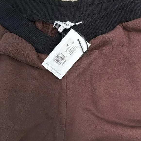 NWT WeWoreWhat High Rise Slim Leg Fleece Joggers Elastic Waist Pockets S Brown - Picture 9 of 15
